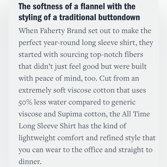 Faherty Men’s The All Time Shirt Navy Windowpane Casual Button Down,Tailored Fit - Picture 13 of 15